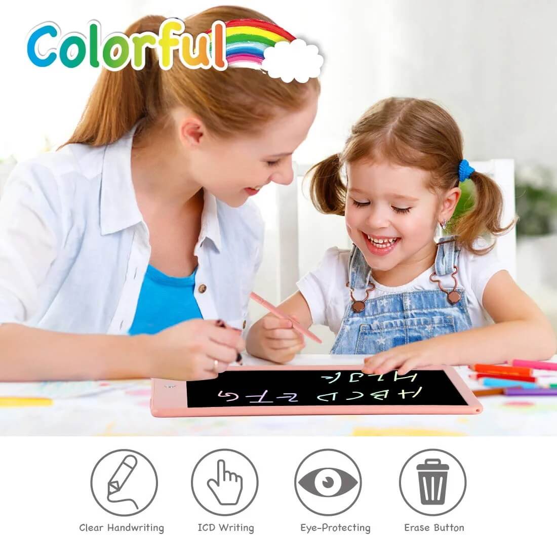 Orsen LCD Writing Tablet 10 Inch, Colorful Doodle Board Drawing Pad for Kids, Drawing Board Writing Board Drawing Tablet